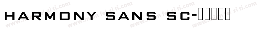 harmony sans sc字体转换